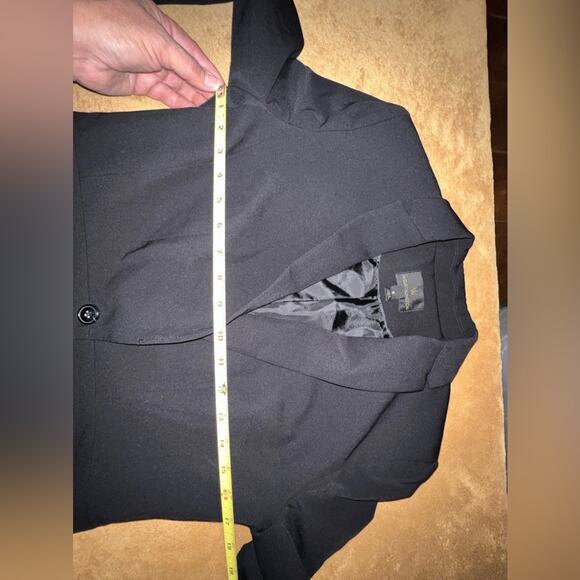 Worthington Rayon Blazer Black Fitted Button Closure Womens Size 8 - Picture 9 of 10